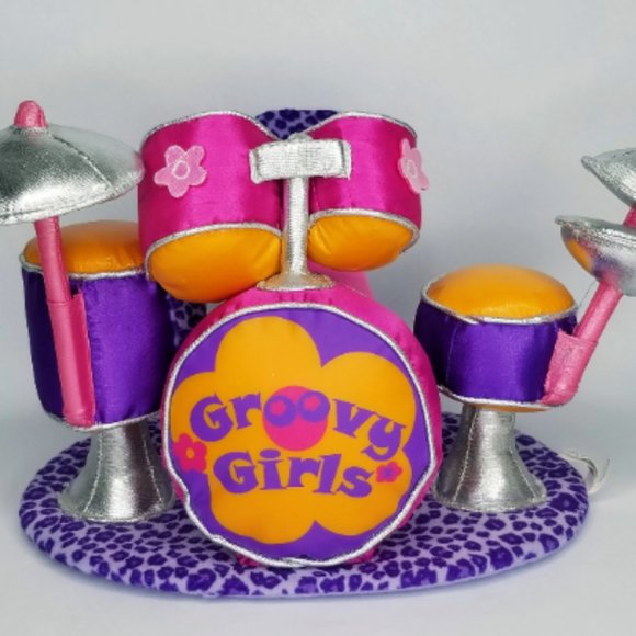 Groovy Girls Other - Vintage Groovy Girls Plush Drum Set 2000s Y2k Nostalgia Dollhouse
